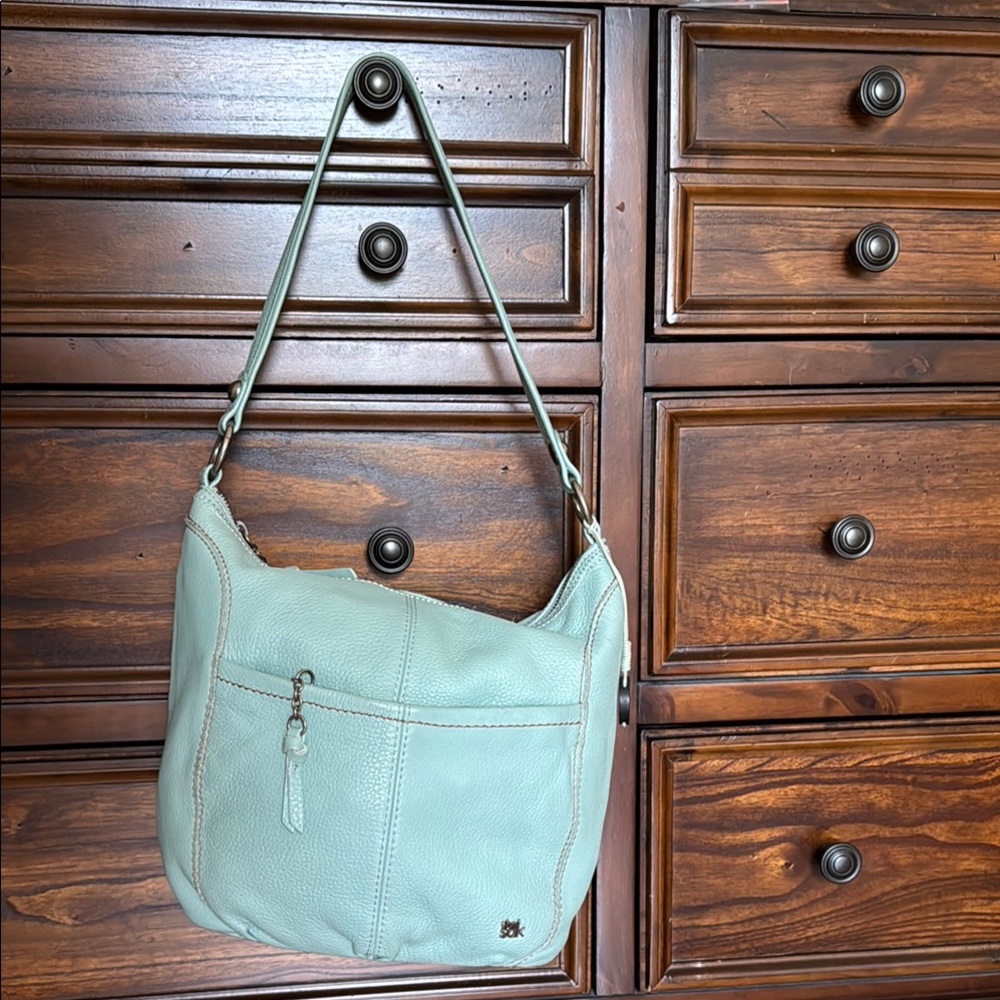The Sak Green Shoulder Bag with Hobo Style